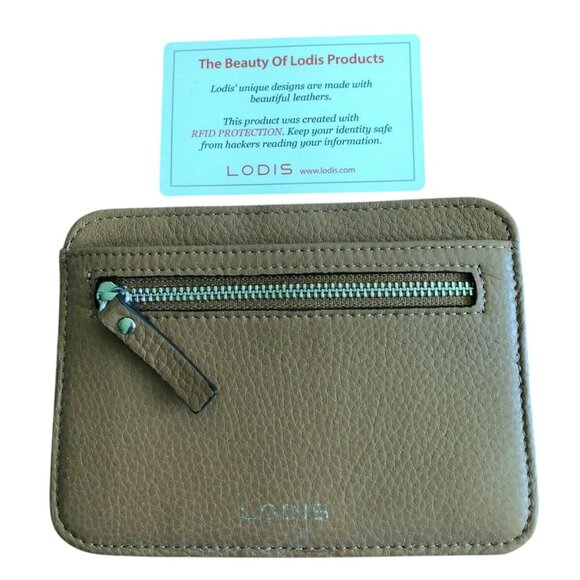 NEW LODIS BROWN LEATHER WALLET W/RFID PROTECTION - Picture 1 of 6